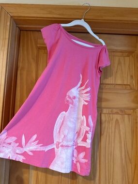 TEA Collection Summer Dress with Parrot Print